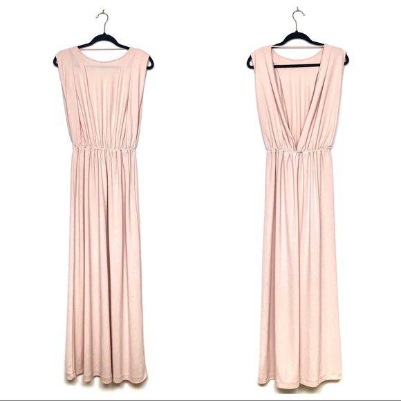 H&M Dresses & Skirts - H&M Blush Goddess Maxi Dress size 2 Bridesmaid